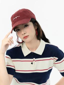 Áo thun tay ngắn cổ polo phối dây rút eo THE C.I.U - Kori Polo Top