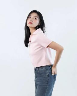 Áo dệt kim polo tay ngắn THE C.I.U -  Ruby Polo Top