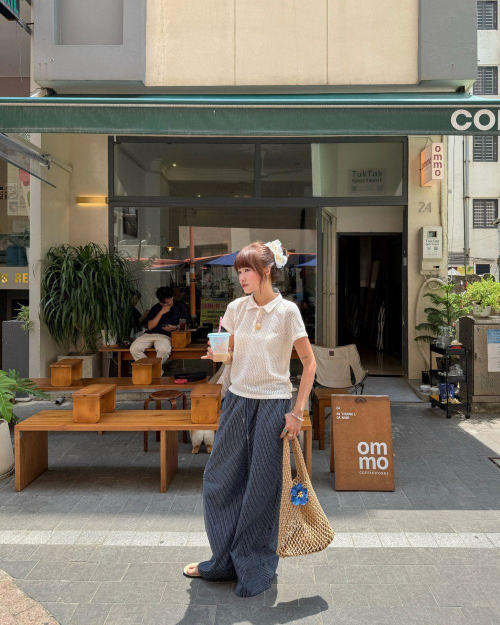 Quần dài ống rộng kẻ sọc THE C.I.U – Charlie Pants