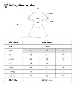 Đầm ngắn cổ sen tay phồng THE C.I.U - Alba Dress