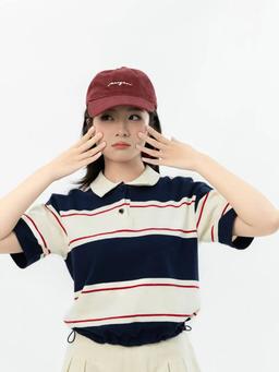 Áo thun tay ngắn cổ polo phối dây rút eo THE C.I.U - Kori Polo Top
