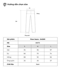 Quần jeans nữ form ống loe THE C.I.U - Flare Jeans - 042501