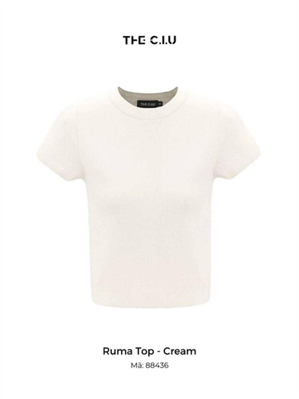 Áo thun cổ tròn basic THE C.I.U - Ruma Top