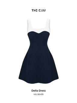 Đầm ngắn 2 dây dáng xòe phối bèo vai THE C.I.U – Della Dress