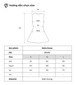 Đầm ngắn 2 dây dáng xòe phối bèo vai THE C.I.U – Della Dress