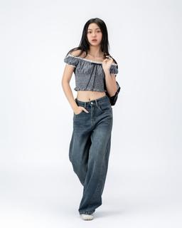 Quần Jean dài ống rộng cạp cao THE C.I.U - Wide Leg Jeans - 052501 - C13