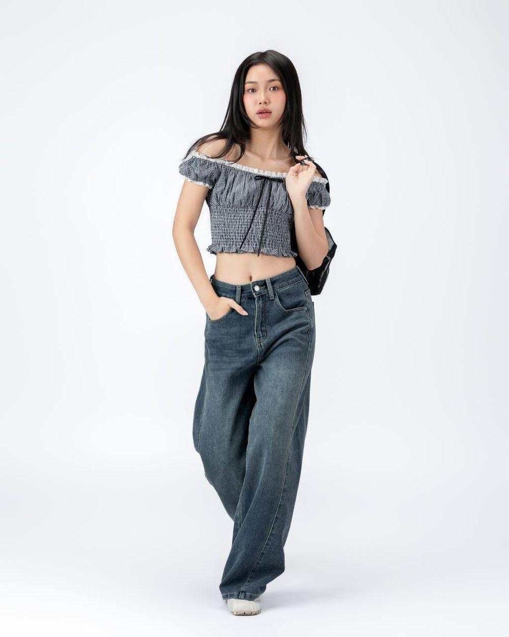 Quần Jean dài ống rộng cạp cao THE C.I.U - Wide Leg Jeans - 052501 - C13