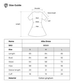 Đầm ngắn cổ sen tay phồng THE C.I.U - Alba Dress