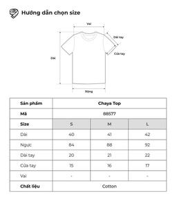 Áo tay phồng cổ chữ V phối viền nổi THE C.I.U – Chaya Top