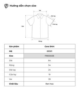 Áo sơ mi tay ngắn in hoa THE C.I.U - Cora Shirt