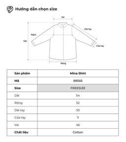Áo sơ mi caro tay dài thêu chữ THE C.I.U – Mina Shirt