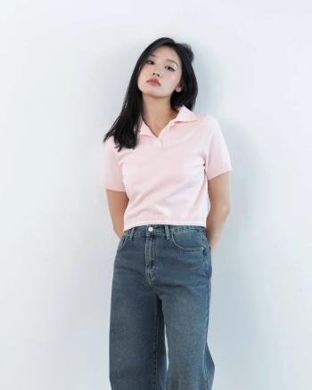 Áo dệt kim polo tay ngắn THE C.I.U -  Ruby Polo Top