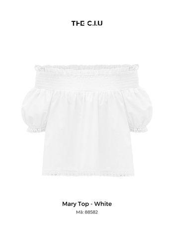 Áo trễ vai tay phồng thun nhún THE C.I.U – Mary Top